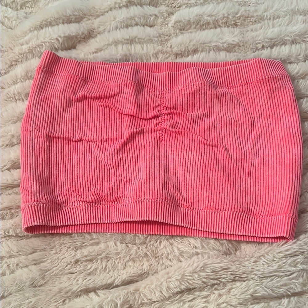 Pink Ribbed Women's top
